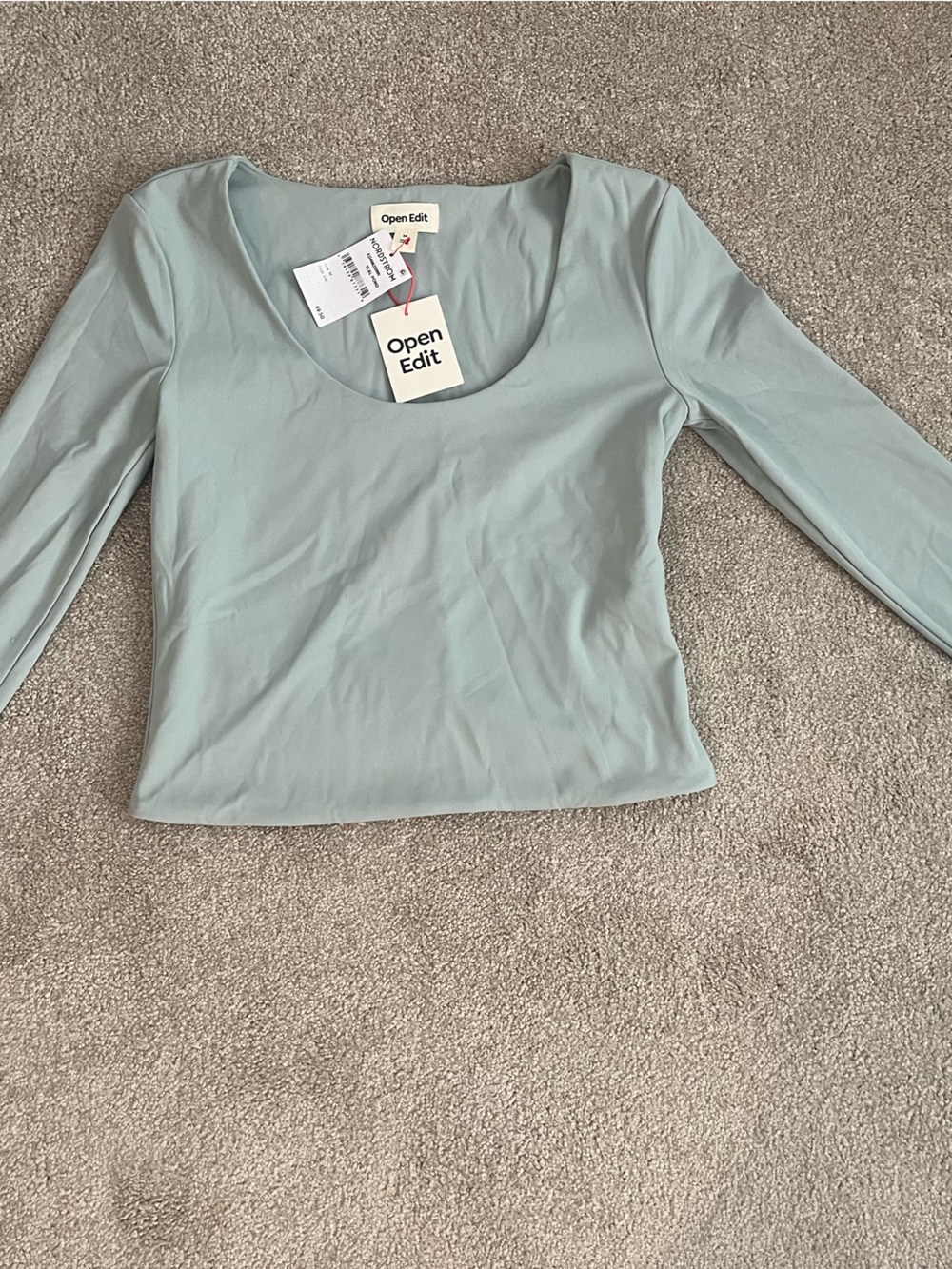 Nordstrom Open Edit Sage Long Sleeve Top